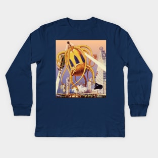 Vintage Science Fiction Kids Long Sleeve T-Shirt